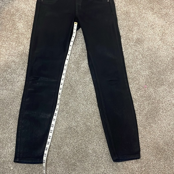 SPANX Alexia Black Wax Denim Leggings - Picture 10 of 10